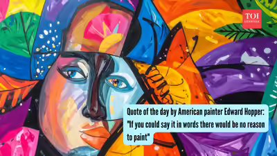 Quote of the day by American painter Edward Hopper: “If you could say it in words there would be no reason to paint” Quote of the day by American painter Edward Hopper: “If you could say it in words there would be no reason to paint”