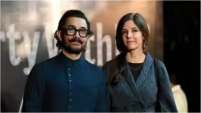 Aamir Khan’s Pali Hill house lit up with fairy lights, tents and decor set up ahead of the ‘gharelu’ wedding with Gauri Spratt on July 5 | Aamir Khan’s Pali Hill house lit up with fairy lights, tents and decor set up ahead of the ‘gharelu’ wedding with Gauri Spratt on July 5 |