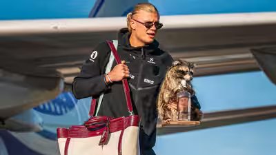 Watch: Erling Haaland arrives home carrying a ‘Raccoon’, breaks silence on viral companion | Football News Watch: Erling Haaland arrives home carrying a ‘Raccoon’, breaks silence on viral companion | Football News
