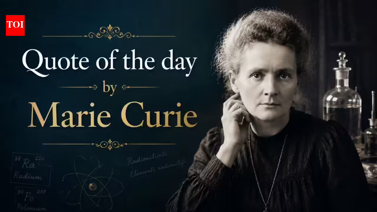 Quote of the day by Marie Curie: “One never notices what has been done; one can only see what remains to be done” – a timeless lesson about ambition, progress and gratitude | Quote of the day by Marie Curie: “One never notices what has been done; one can only see what remains to be done” – a timeless lesson about ambition, progress and gratitude |