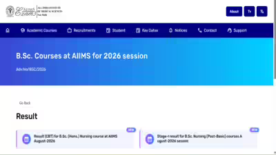 AIIMS BSc Nursing result 2026 released at aiimsexams.ac.in: Direct link to download scorecards here AIIMS BSc Nursing result 2026 released at aiimsexams.ac.in: Direct link to download scorecards here