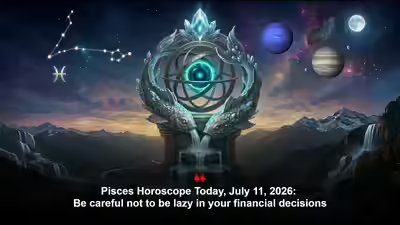Pisces Horoscope Today, July 11, 2026: Be careful not to be lazy in your financial decisions Pisces Horoscope Today, July 11, 2026: Be careful not to be lazy in your financial decisions