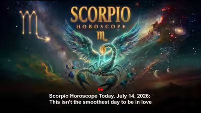 Scorpio Horoscope Today, July 14, 2026: This isn’t the smoothest day to be in love Scorpio Horoscope Today, July 14, 2026: This isn’t the smoothest day to be in love