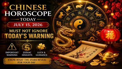 Chinese Horoscope Today, July 15, 2026: These Zodiac Signs Must Not Ignore Today’s Warning Chinese Horoscope Today, July 15, 2026: These Zodiac Signs Must Not Ignore Today’s Warning