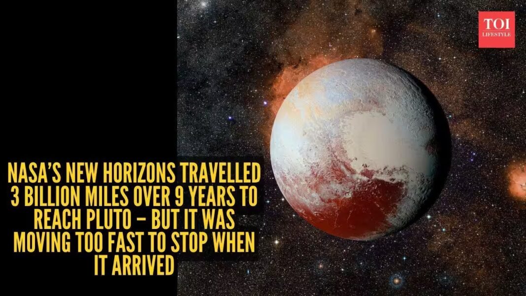 NASA’s New Horizons travelled 3 billion miles over 9 years to reach Pluto – but it was moving too fast to stop when it arrived NASA’s New Horizons travelled 3 billion miles over 9 years to reach Pluto – but it was moving too fast to stop when it arrived