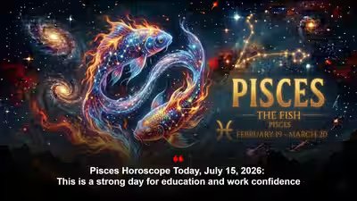 Pisces Horoscope Today, July 15, 2026: This is a strong day for education and work confidence Pisces Horoscope Today, July 15, 2026: This is a strong day for education and work confidence