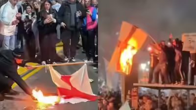 Watch: Argentina fans burn England flags after FIFA World Cup semi-final win | Football News Watch: Argentina fans burn England flags after FIFA World Cup semi-final win | Football News