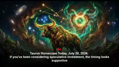 Taurus Horoscope Today, July 20, 2026: If you’ve been considering speculative investment, the timing looks supportive Taurus Horoscope Today, July 20, 2026: If you’ve been considering speculative investment, the timing looks supportive