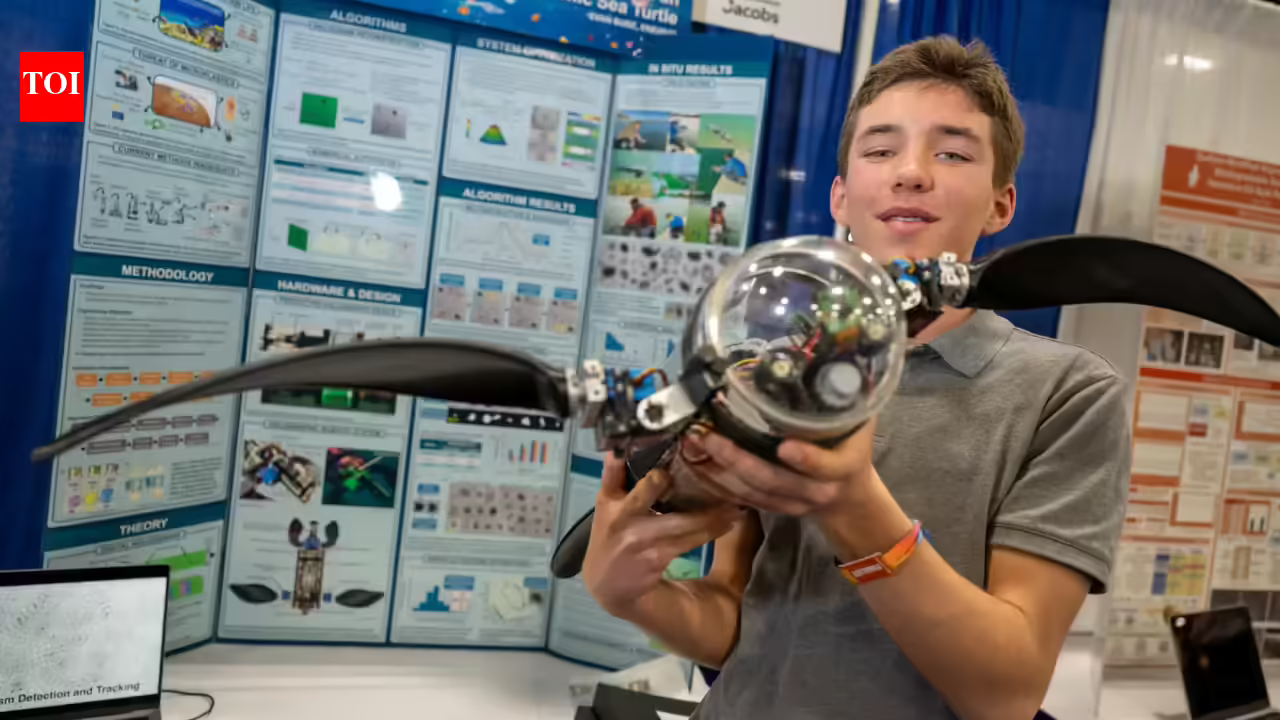 Meet Evan Budz: The 16-year-old Canadian who built an AI-powered robot turtle to detect microplastics with 94% accuracy | Meet Evan Budz: The 16-year-old Canadian who built an AI-powered robot turtle to detect microplastics with 94% accuracy |