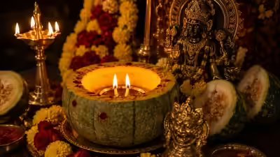 Kushmanda Deepam Benefits: What is Kushmanda Deepam? 7 astrological benefits of lighting the ash gourd diya | Kushmanda Deepam Benefits: What is Kushmanda Deepam? 7 astrological benefits of lighting the ash gourd diya |