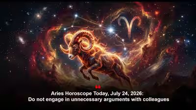 Aries Horoscope Today, July 24, 2026: Do not engage in unnecessary arguments with colleagues Aries Horoscope Today, July 24, 2026: Do not engage in unnecessary arguments with colleagues