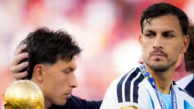 Argentina star behind shameful throat-grab on Spain defender hints at international retirement after World Cup final | Football News Argentina star behind shameful throat-grab on Spain defender hints at international retirement after World Cup final | Football News