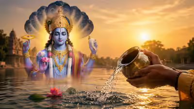Lord Vishnu Blessings: Try This 2-Minute Morning Water Trick for Quick Luck Lord Vishnu Blessings: Try This 2-Minute Morning Water Trick for Quick Luck