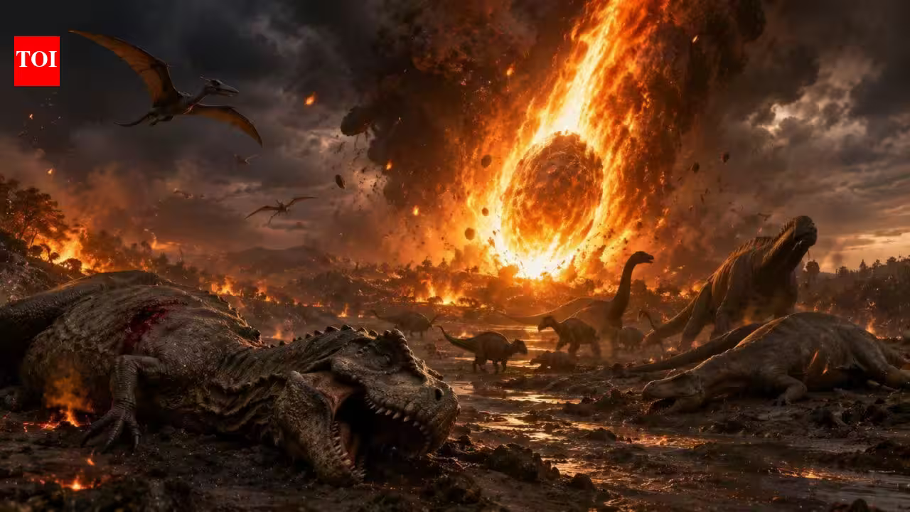 New study suggests many dinosaurs may have died within hours, not months, after the asteroid struck Earth | New study suggests many dinosaurs may have died within hours, not months, after the asteroid struck Earth |
