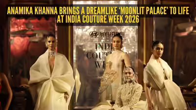 Anamika Khanna opens India Couture Week 2026 with a dreamlike ‘Moonlit Palace’ showcase in Hyderabad | Anamika Khanna opens India Couture Week 2026 with a dreamlike ‘Moonlit Palace’ showcase in Hyderabad |