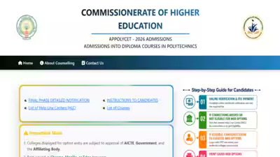 AP POLYCET final phase seat allotment result 2026 likely today at polycet.ap.gov.in: Direct link to download here AP POLYCET final phase seat allotment result 2026 likely today at polycet.ap.gov.in: Direct link to download here