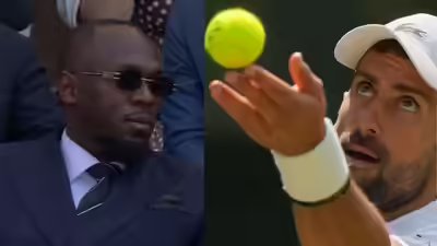 ‘Fastest man alive’ watches tennis great: Usain Bolt turns up for Novak Djokovic’s Wimbledon clash – Watch | Tennis News ‘Fastest man alive’ watches tennis great: Usain Bolt turns up for Novak Djokovic’s Wimbledon clash – Watch | Tennis News