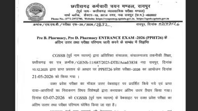 CG PPHT results 2026 declared at cgssb.cgstate.gov.in: Direct link to download scorceards here CG PPHT results 2026 declared at cgssb.cgstate.gov.in: Direct link to download scorceards here