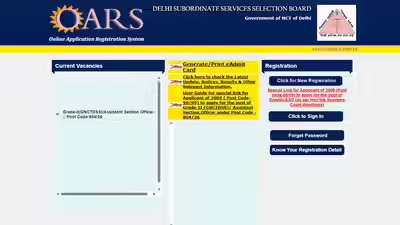 DSSSB opens fresh application window for 2009 DASS Grade II applicants against 606 ASO vacancies; apply here DSSSB opens fresh application window for 2009 DASS Grade II applicants against 606 ASO vacancies; apply here