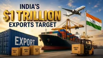 India eyes $1 trillion exports milestone: Amid global turmoil, which sectors will drive growth? Decoded India eyes $1 trillion exports milestone: Amid global turmoil, which sectors will drive growth? Decoded