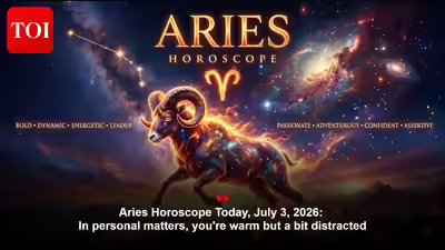 Aries Horoscope Today, July 3, 2026: In personal matters, you’re warm but a bit distracted Aries Horoscope Today, July 3, 2026: In personal matters, you’re warm but a bit distracted