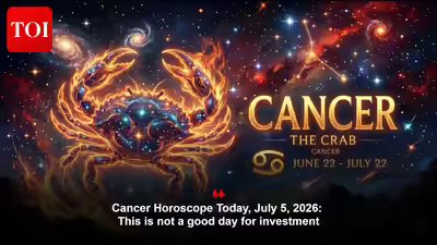 Cancer Horoscope Today, July 5, 2026: This is not a good day for investment Cancer Horoscope Today, July 5, 2026: This is not a good day for investment