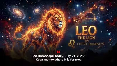 Leo Horoscope Today, July 21, 2026: Keep money where it is for now Leo Horoscope Today, July 21, 2026: Keep money where it is for now