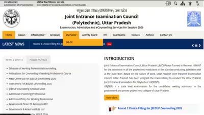 JEECUP seat allotment result 2026 round 3 likely to be out today at jeecup.admissions.nic.in: Direct link to download scorecards here JEECUP seat allotment result 2026 round 3 likely to be out today at jeecup.admissions.nic.in: Direct link to download scorecards here