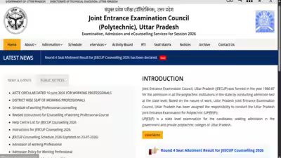 JEECUP round 4 seat allotment result 2026 out at jeecup.admissions.nic.in: Direct link to download here JEECUP round 4 seat allotment result 2026 out at jeecup.admissions.nic.in: Direct link to download here