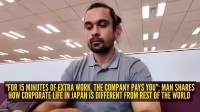 “For 15 minutes of extra work, the company pays you”: Man shares how corporate life in Japan is different from rest of the world “For 15 minutes of extra work, the company pays you”: Man shares how corporate life in Japan is different from rest of the world