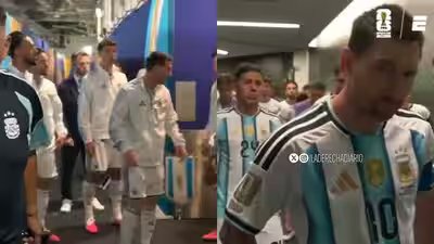 Were Argentina under more pressure than usual in World Cup final? Lionel Messi’s tunnel pep talks fuel fan theories – WATCH | Football News Were Argentina under more pressure than usual in World Cup final? Lionel Messi’s tunnel pep talks fuel fan theories – WATCH | Football News