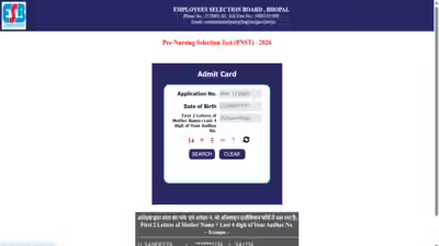 MP PNST admit card 2026 released at esb.mp.gov.in: Direct link to download hall ticket here MP PNST admit card 2026 released at esb.mp.gov.in: Direct link to download hall ticket here