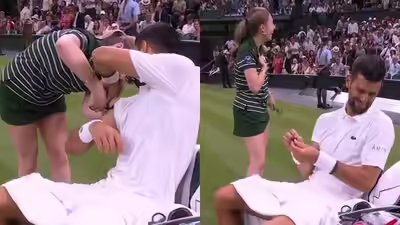 Hilarious! Novak Djokovic pranks ball girl, leaves Wimbledon crowd in splits – Watch | Tennis News Hilarious! Novak Djokovic pranks ball girl, leaves Wimbledon crowd in splits – Watch | Tennis News
