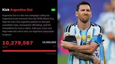 Over 10 million sign petition to kick Argentina out of FIFA World Cup amid referee bias claims | Football News Over 10 million sign petition to kick Argentina out of FIFA World Cup amid referee bias claims | Football News