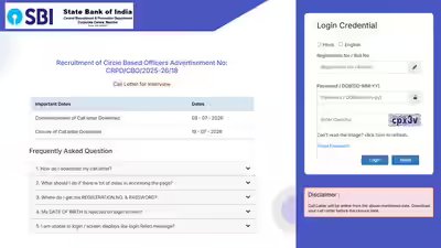SBI CBO interview admit card 2026 released: Direct link to download hall ticket for 2,050 vacancies SBI CBO interview admit card 2026 released: Direct link to download hall ticket for 2,050 vacancies
