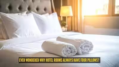 Ever wondered why hotel rooms always have four pillows? Here’s the real reason Ever wondered why hotel rooms always have four pillows? Here’s the real reason