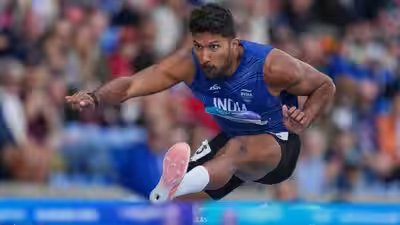 Injured Tejaswin Shankar scripts history; becomes first Indian to win decathlon medal in Commonwealth Games | Commonwealth Games News Injured Tejaswin Shankar scripts history; becomes first Indian to win decathlon medal in Commonwealth Games | Commonwealth Games News