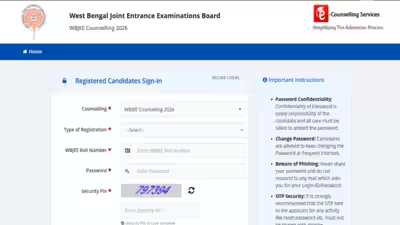 WBJEE Counselling 2026 Round 2 registration ends today: Check direct link to apply here WBJEE Counselling 2026 Round 2 registration ends today: Check direct link to apply here