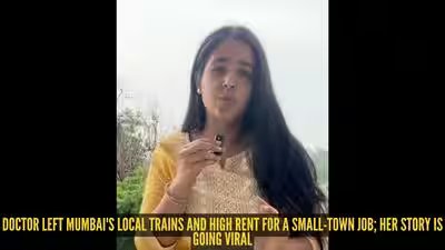 Doctor left Mumbai despite loving the city; why she chose a small-town job is striking a chord online Doctor left Mumbai despite loving the city; why she chose a small-town job is striking a chord online