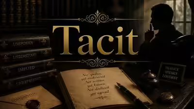 Word of the day: Tacit | Word of the day: Tacit |