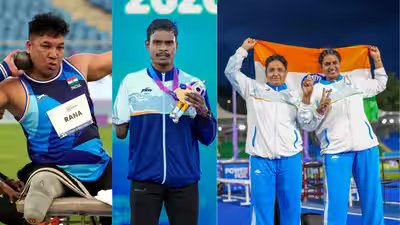 3 Gold, 2 Silver, 2 Bronze: Indian para athletes script history with record seven-medal in Glasgow | Commonwealth Games News 3 Gold, 2 Silver, 2 Bronze: Indian para athletes script history with record seven-medal in Glasgow | Commonwealth Games News
