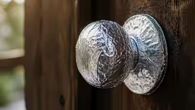 Aluminium Foil Doorknob Hack: Doorknob aluminium foil hack: A simple, practical way to wrap aluminium foil around the doorknob to prevent household damage Aluminium Foil Doorknob Hack: Doorknob aluminium foil hack: A simple, practical way to wrap aluminium foil around the doorknob to prevent household damage