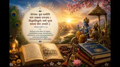Quote Of The Day By Bhagavad Gita: Turn inward when you feel unheard, misunderstood, or alone; Krishna’s timeless wisdom unlocks your inner power Quote Of The Day By Bhagavad Gita: Turn inward when you feel unheard, misunderstood, or alone; Krishna’s timeless wisdom unlocks your inner power