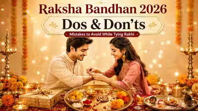 Raksha Bandhan 2026 Dos And Don’ts: Mistakes To Avoid While Tying Rakhi Raksha Bandhan 2026 Dos And Don’ts: Mistakes To Avoid While Tying Rakhi