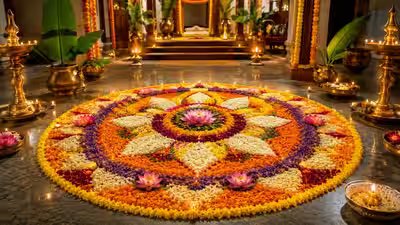 Onam 2026: How Pookalam’s Sacred Geometry May Balance Energy at Home Onam 2026: How Pookalam’s Sacred Geometry May Balance Energy at Home
