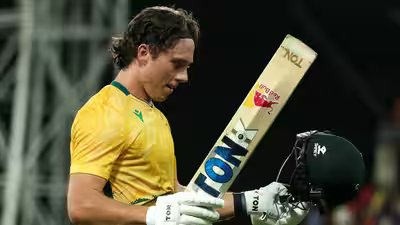 South Africa turn the tables as Dewald Brevis blitz powers seven-wicket win over Zimbabwe | Cricket News South Africa turn the tables as Dewald Brevis blitz powers seven-wicket win over Zimbabwe | Cricket News