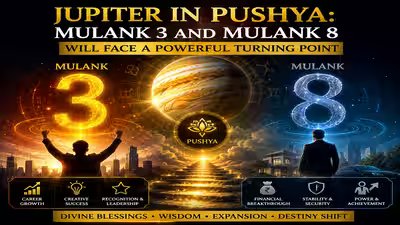 Jupiter in Pushya: Mulank 3 and Mulank 8 Will Face a Powerful Turning Point Jupiter in Pushya: Mulank 3 and Mulank 8 Will Face a Powerful Turning Point