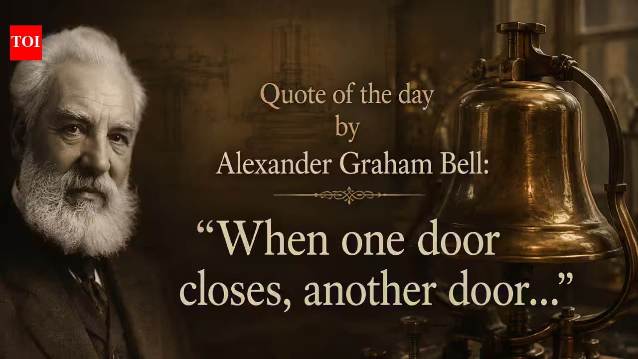 Quote of the day by Alexander Graham Bell: “When one door closes, another door…” is a reminder to embrace new beginnings | Quote of the day by Alexander Graham Bell: “When one door closes, another door…” is a reminder to embrace new beginnings |