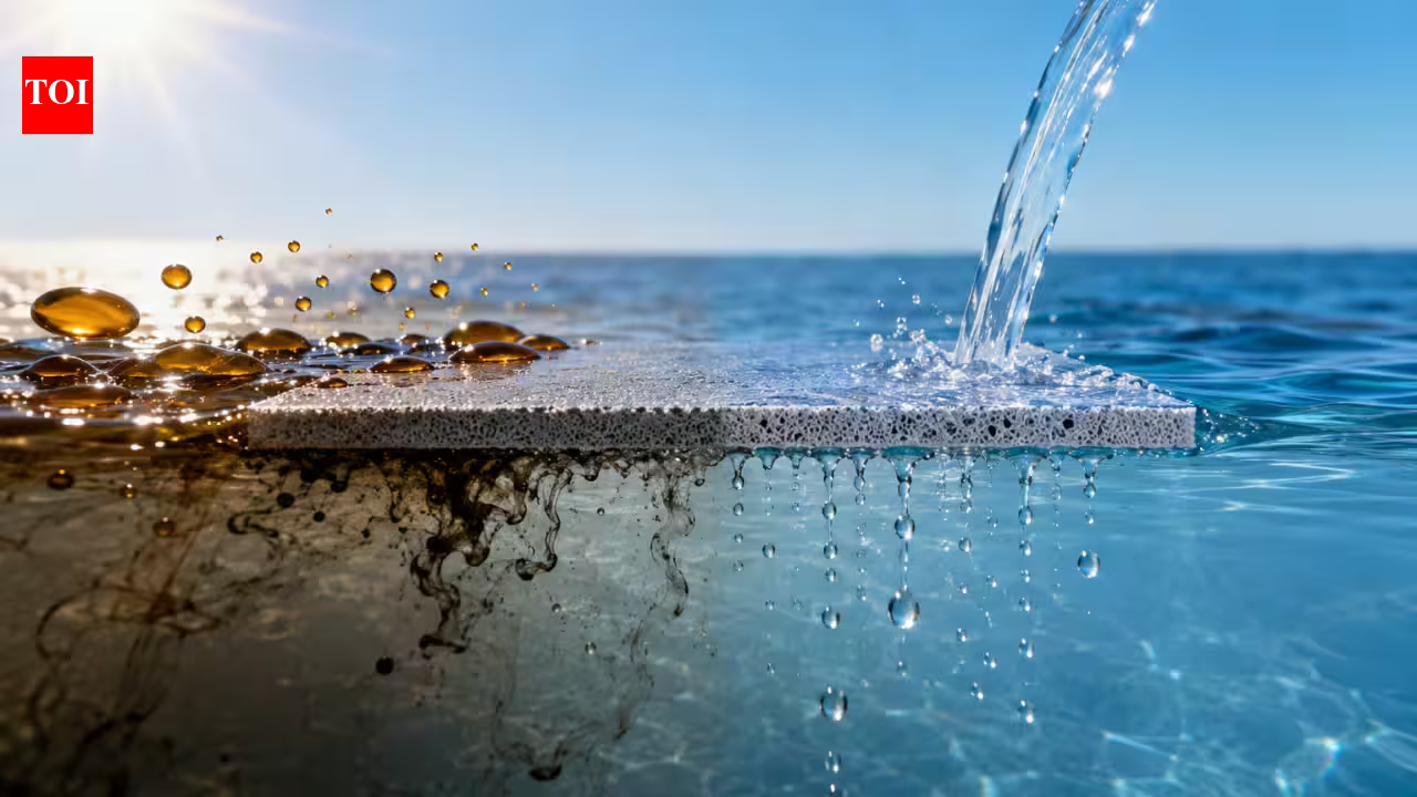New membrane removes more than 99.99% of oil from seawater while producing fresh water using sunlight | New membrane removes more than 99.99% of oil from seawater while producing fresh water using sunlight |