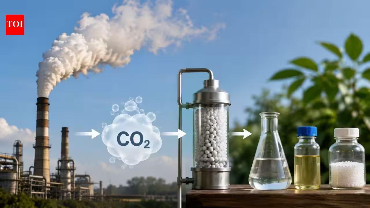 Scientists develop technology that turns factory exhaust carbon dioxide into useful chemicals; new study reveals | Scientists develop technology that turns factory exhaust carbon dioxide into useful chemicals; new study reveals |